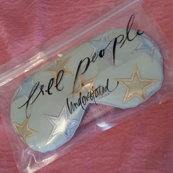 FREE PEOPLE ~ LEATHER! cooling eye mask! NEW! - Picture 3 of 8